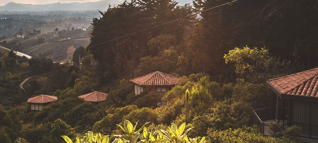 Latin America Colombia Medellin Cannua Lodge cabana exterior 