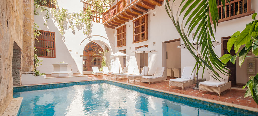 South America Colombia Cartagena Casa San Agustin Pool