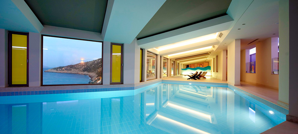 Europe Greece Agio Nikolaos Daios Cove Spa Indoor Pool