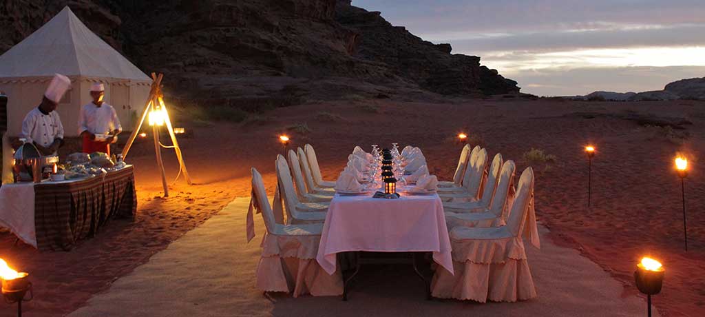 Middle East Jordan Discovery Bedu Camp Dining