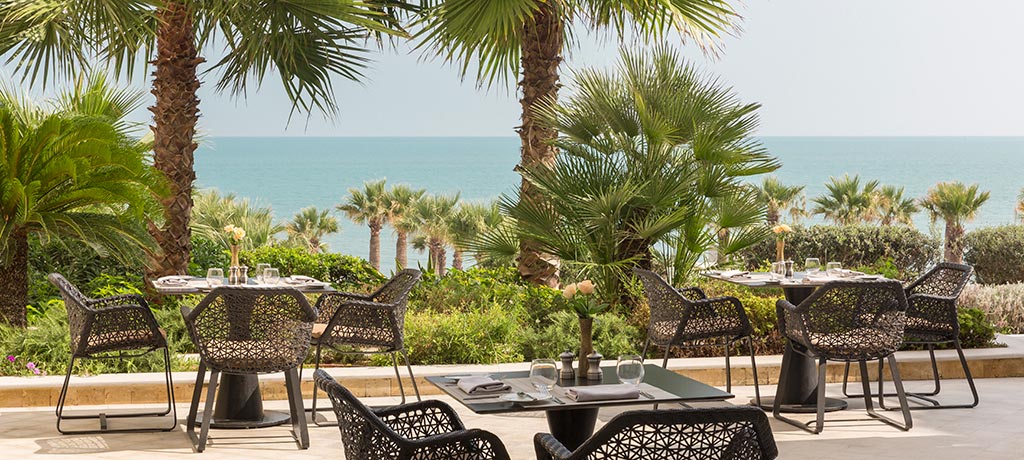 Africa Tunisia Tunis Four Seasons Azur Restaurant Terrace