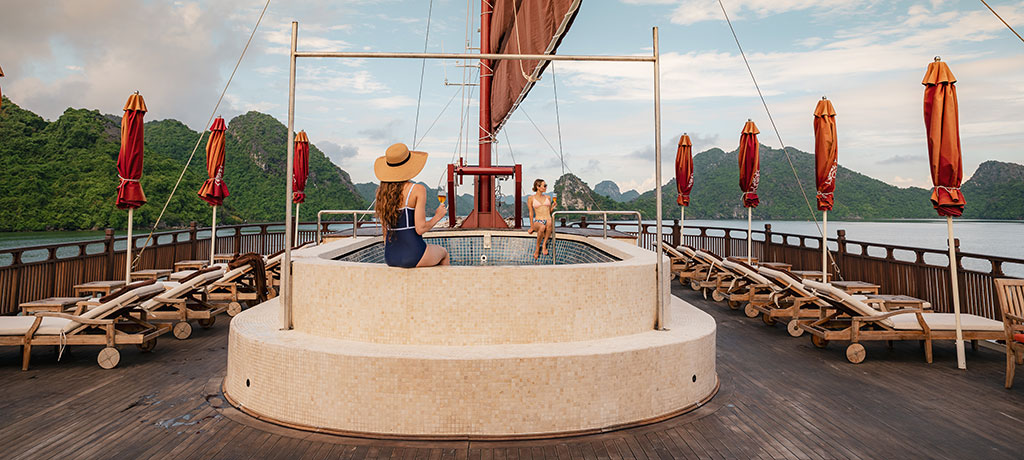 Asia Vietnam Ha Long Bay Ginger pool