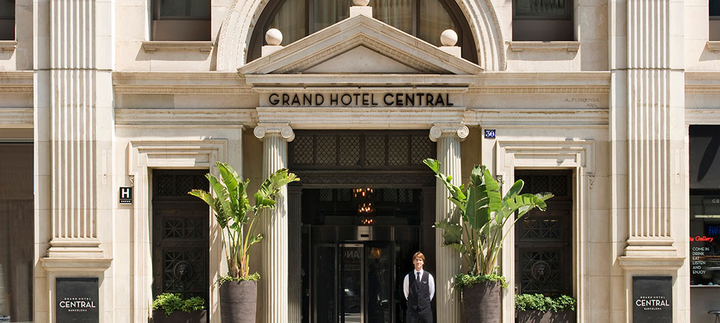 Europe Spain Barcelona Grand Hotel Central exterior