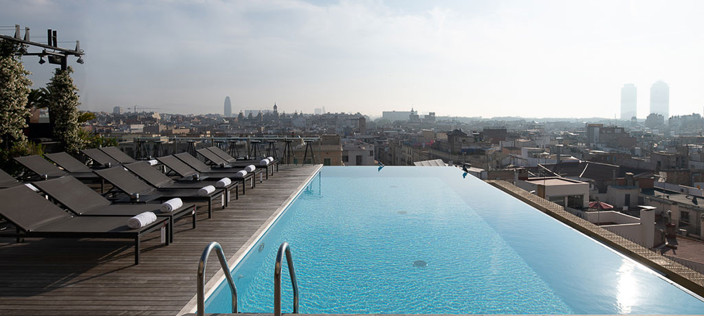 Europe Spain Barcelona Grand Hotel Central pool