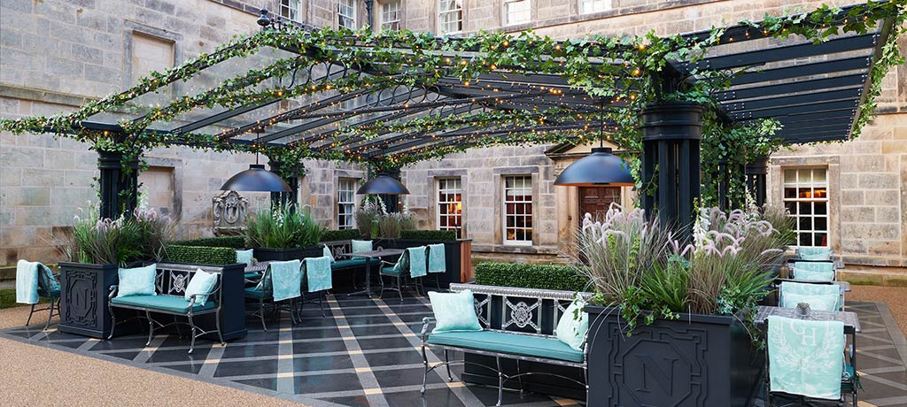 Europe UK Yorkshire Grantley Hall norton bar courtyard 