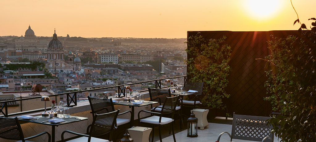 Europe Italy Rome Hassler Roma 7th Floor Terrace