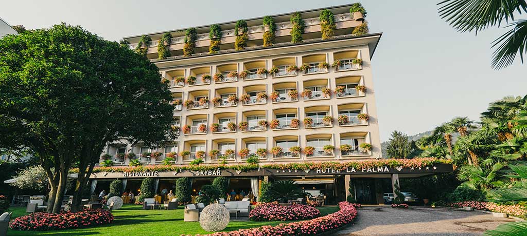 Europe Italy Stresa Hotel La Palma exterior