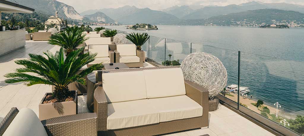 Europe Italy Stresa Hotel La Palma Sky Bar