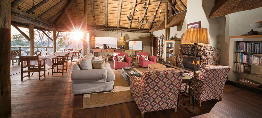 Africa Namibia Ongava Reserve Little Ongava lounge