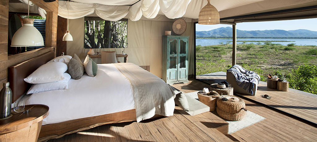 Africa Zimbabwe Mana Pools Nyamatusi Camp tented suite