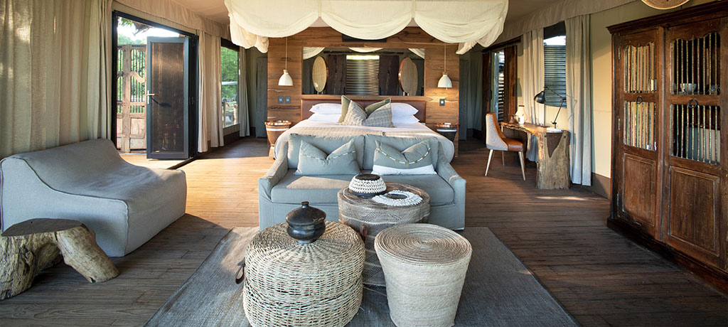 Africa Zimbabwe Mana Pools Nyamatusi Camp tented suite