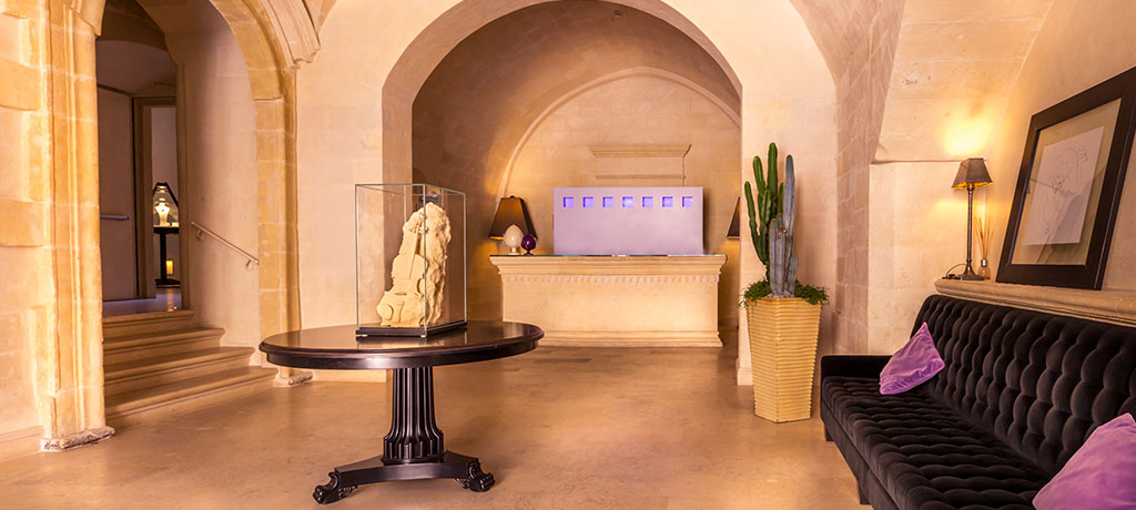 Europe Italy Matera Palazzo Gattini Luxury Hotel Lobby