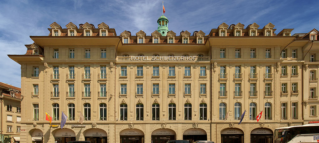 Europe Swtizerland Bern Hotel Schweizerhof Bern Spa exterior