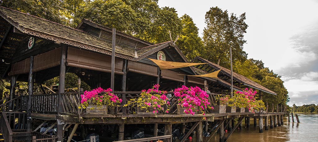 Borneo Sukau Rainforest Lodge exterior 