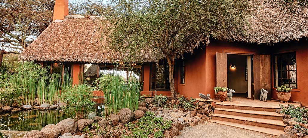 africa kenya amboseli national park tawi lodge exterior entrance