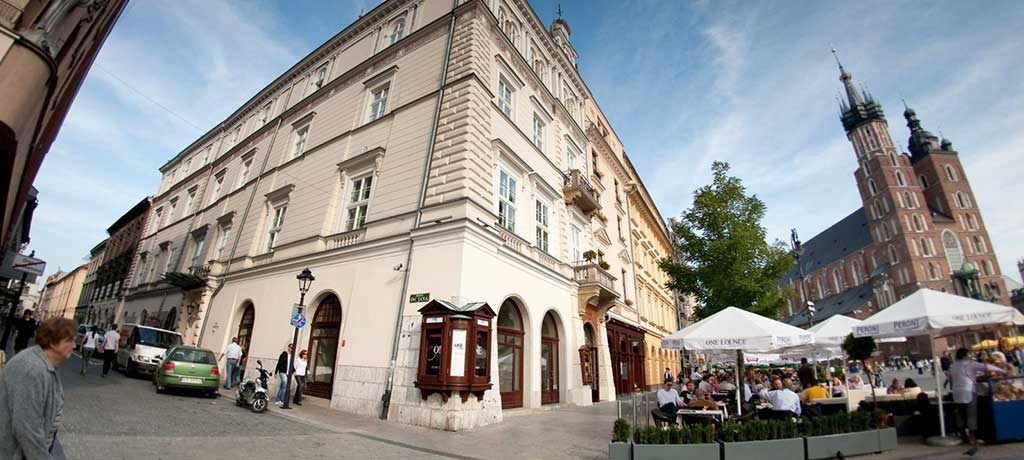 Eurpoe Poland Krakow Bonerowski Palace Exterior