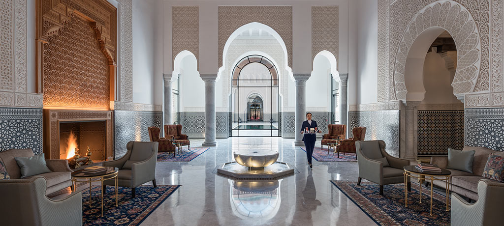 Africa Morocco The Oberoi Marrakech lobby