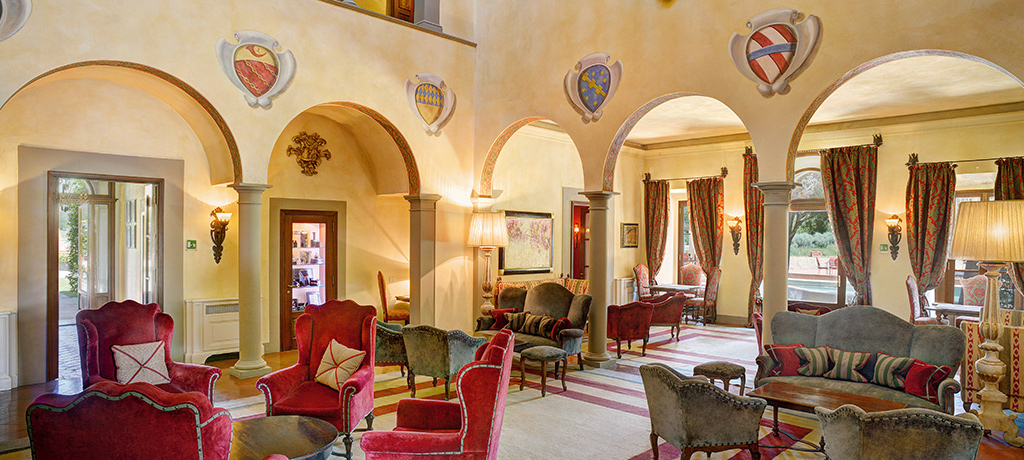 Europe Italy Florence Villa La Massa Lobby