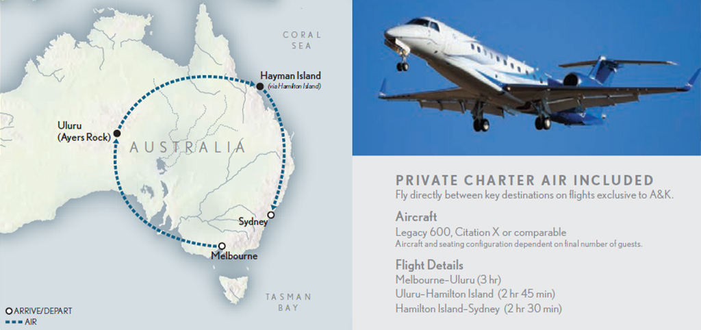 Wings Over Australia Map